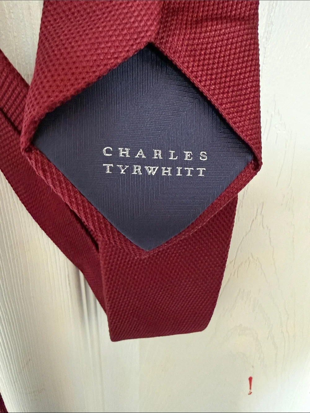 Charles Tyrwhitt Classic Burgundy Knit Tie